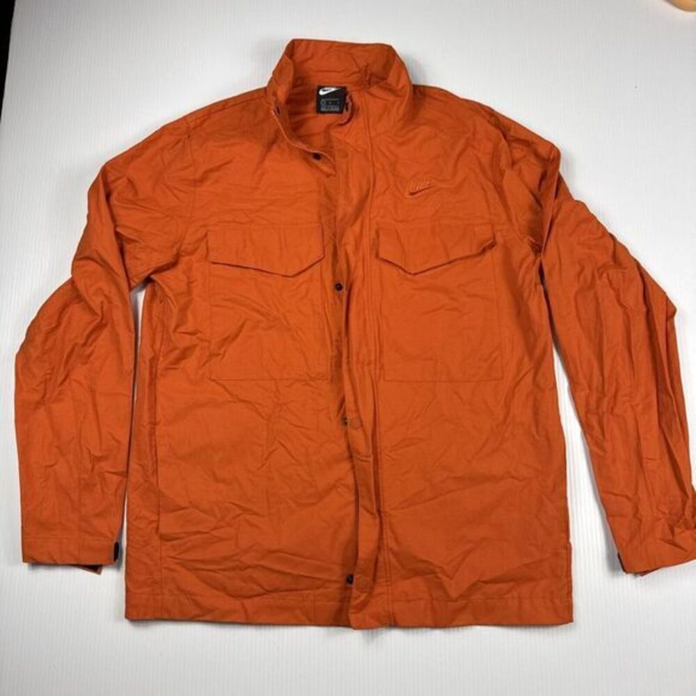 Nike Sportswear Jacket Mens Size L Orange Shacket M65 Full Zip Alter Retro Skate